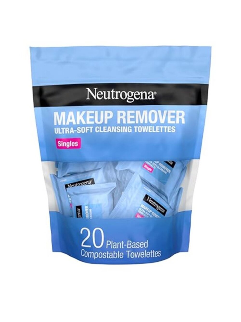 Neutrogena Makeup Remover Towelettes, Daily Single Face Towelettes, 20 Ct